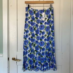 Alice + Olivia Jacqueline Midi Godet skirt